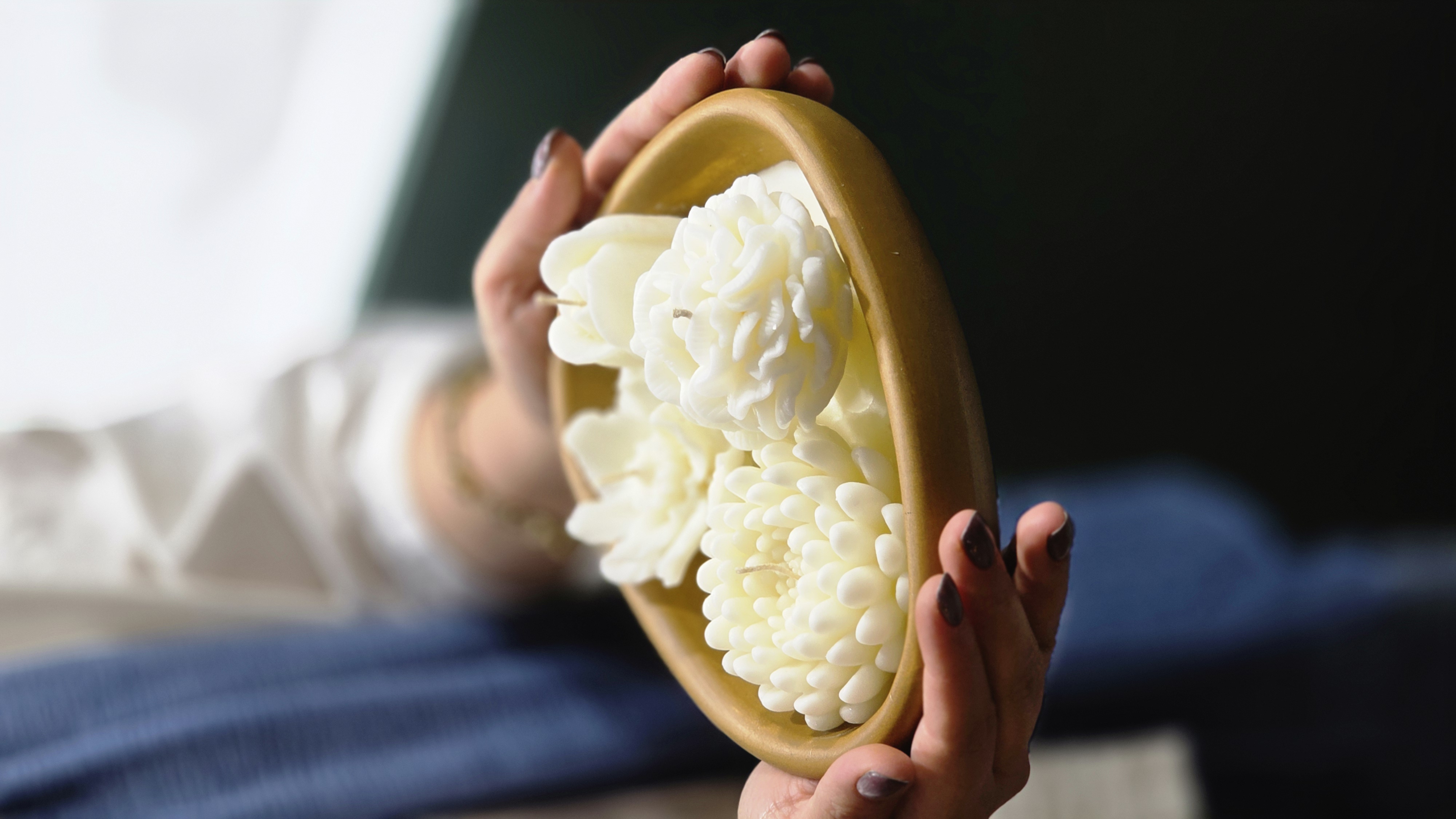 شمع پایه چوبی مختلط 1