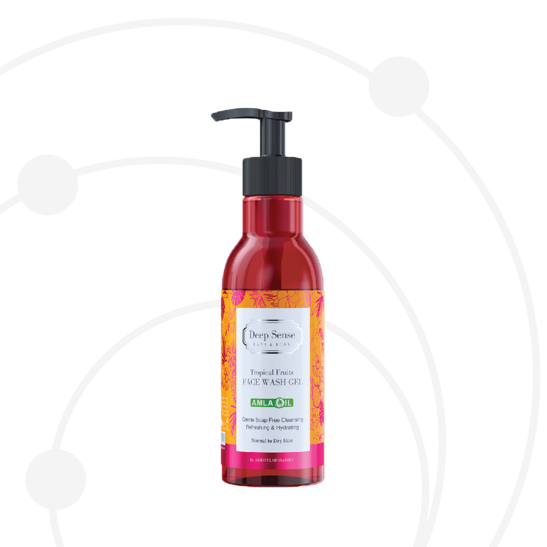 Tropical facial cleansing gel